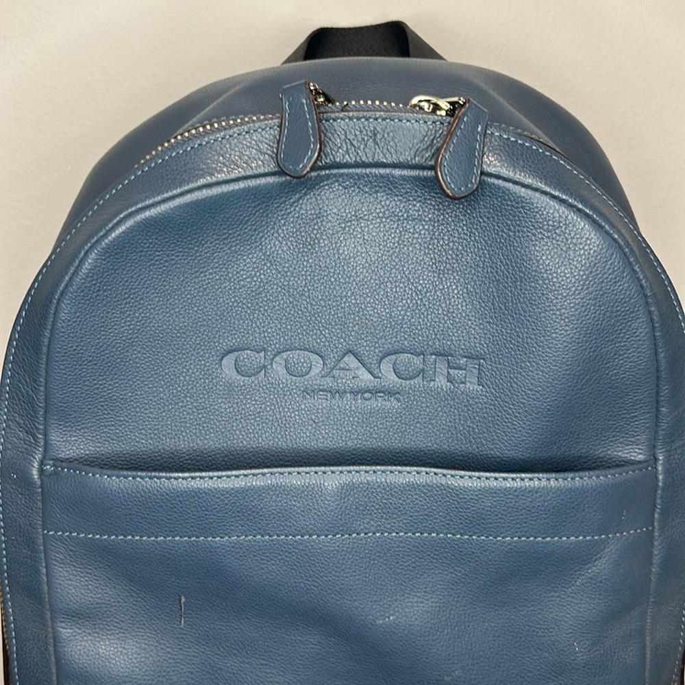 Coach Navy Backpack - Picture 2 of 13